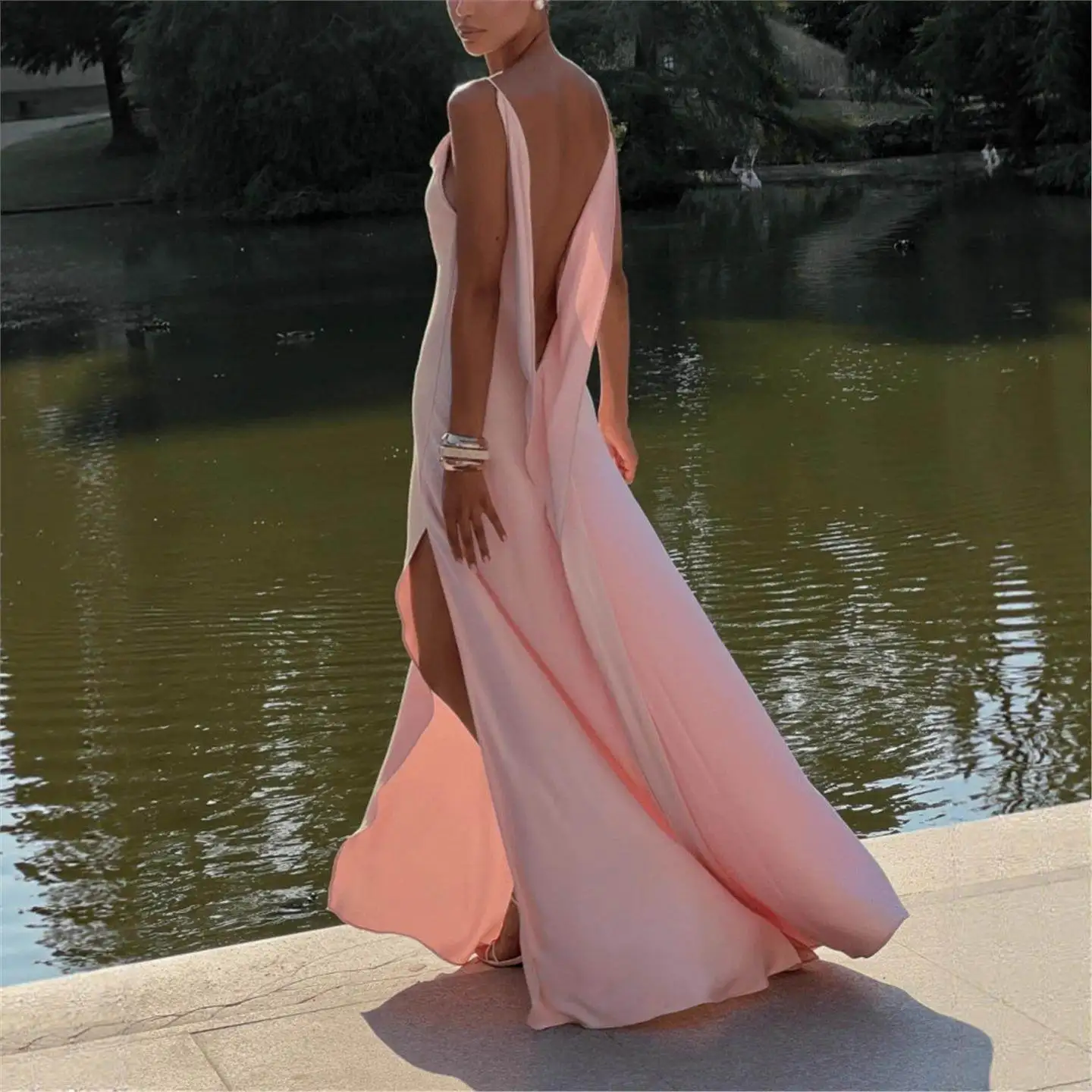 

Сексуальное длинное платье без бретелек с высокой талией для женщин, юбка-фея, без бренда, Namel Svel Ciwalk