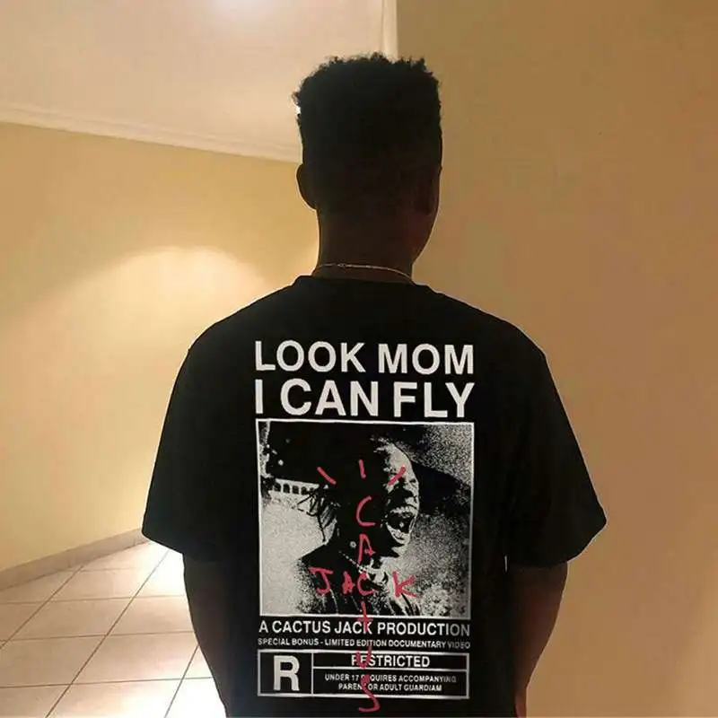 

Loose Fit CactusJa Men's T-irt Hip Hop Sle ort Sve Printed Geometry Pattern Youth Faion Spring Collection