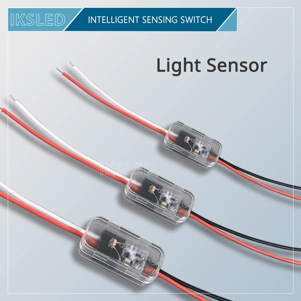 

Light Sensor Switch Automatic Auto on Off Photocell Street Light Switch DC3.7-24V 12V 24V 5A Photoswitch Photosensitive Sensor