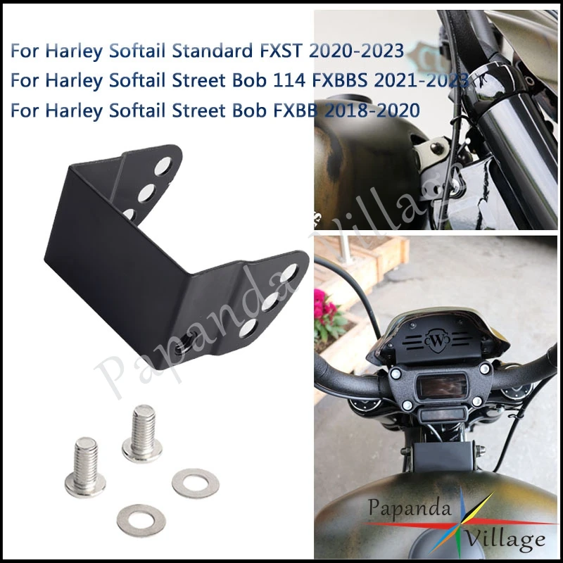 For Harley Softail Standard FXST Street Bob FXBB 114 FXBBS 18-Up Moto Adjustable 35mm-55mm Riser Height Cult Werk Fuel Tank Lift