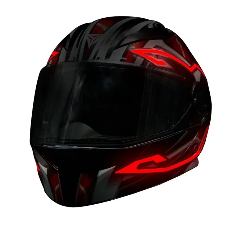 

Motorcycle Helmet Light Bar Kit Helmet Luminous Strip Charging Waterproof Helmet Chandeliers