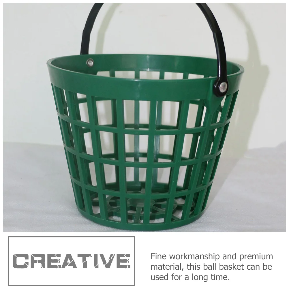 Golf Pick up Basket Golfing Ball Plastic Baskets Storage Container for Shelves Golfs Supplies Metal Golfball