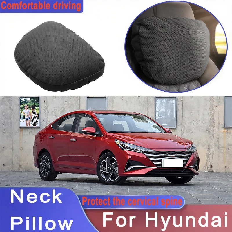 

Car Headrest Neck Support Seat Lumbar Cushion Neck Pillow For Hyundai Tuscon NX4 I20 I30 I10 IX25 Sonata Elantra N Line Santa Fe