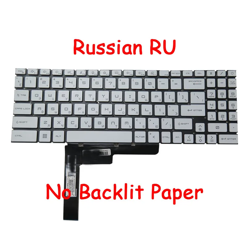 

White/Red/No Backlit UK US Keyboard For MSI Katana GF66 12UE 12UCK 12UDO 12UDK 12UEO 12UEK 12UGO 12UGK 12UGSZOK 12UGSO 12UGSK