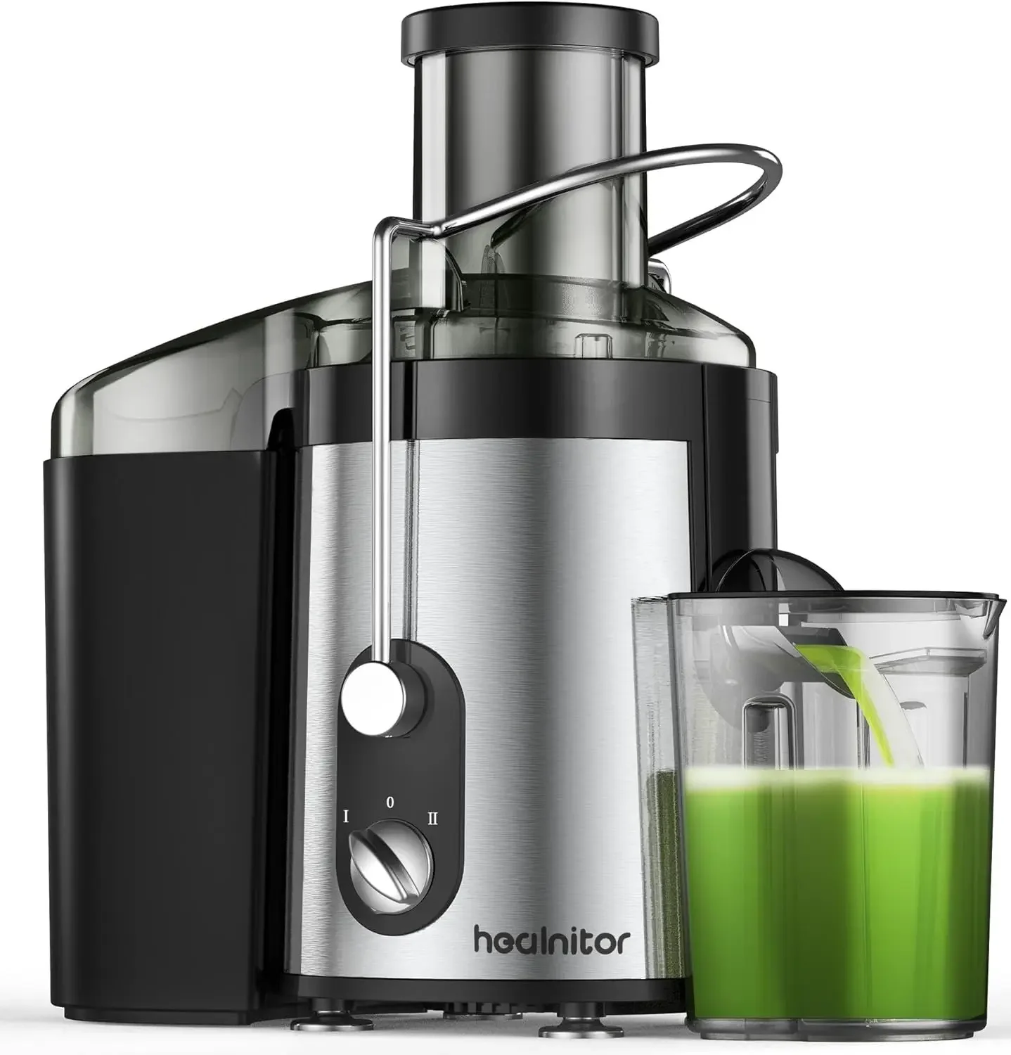 

Efficient 800W Centrifugal Juicer with 3" Wide Chute for Vegetables and Fruits - Powerful Juice Extractor with Dual Speed Settin