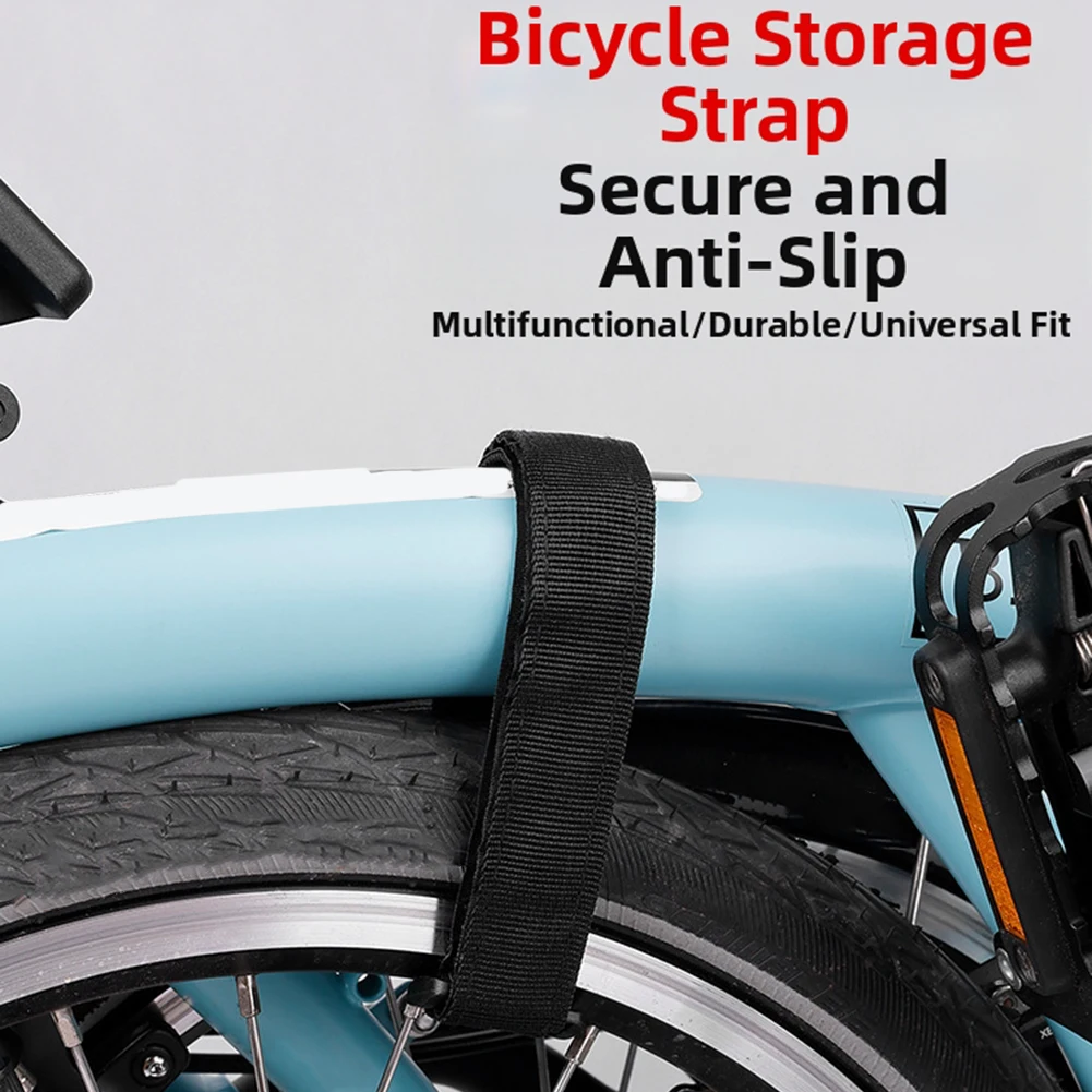 

Bike Carrier Straps 4 Pieces Adjustable for Wall Mounted Storage and Transport Strong Adhesion Woven Nylon Material