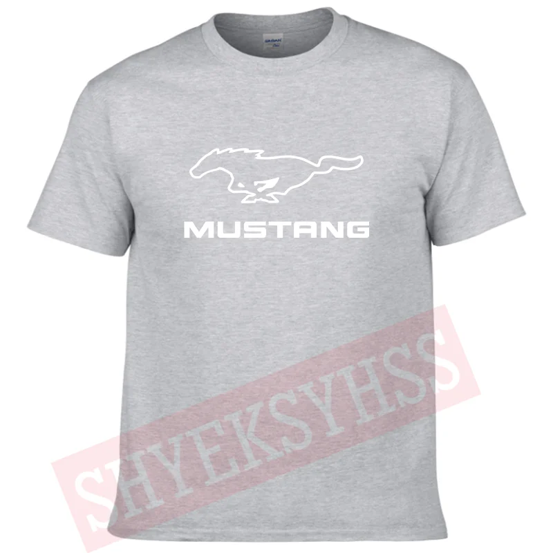 2024 Summer Men\'s T Shirt Mustang Muscle Car Printed Top Men\'s TShirt Fashion Short Sleeve Sports Fans T-Shirt