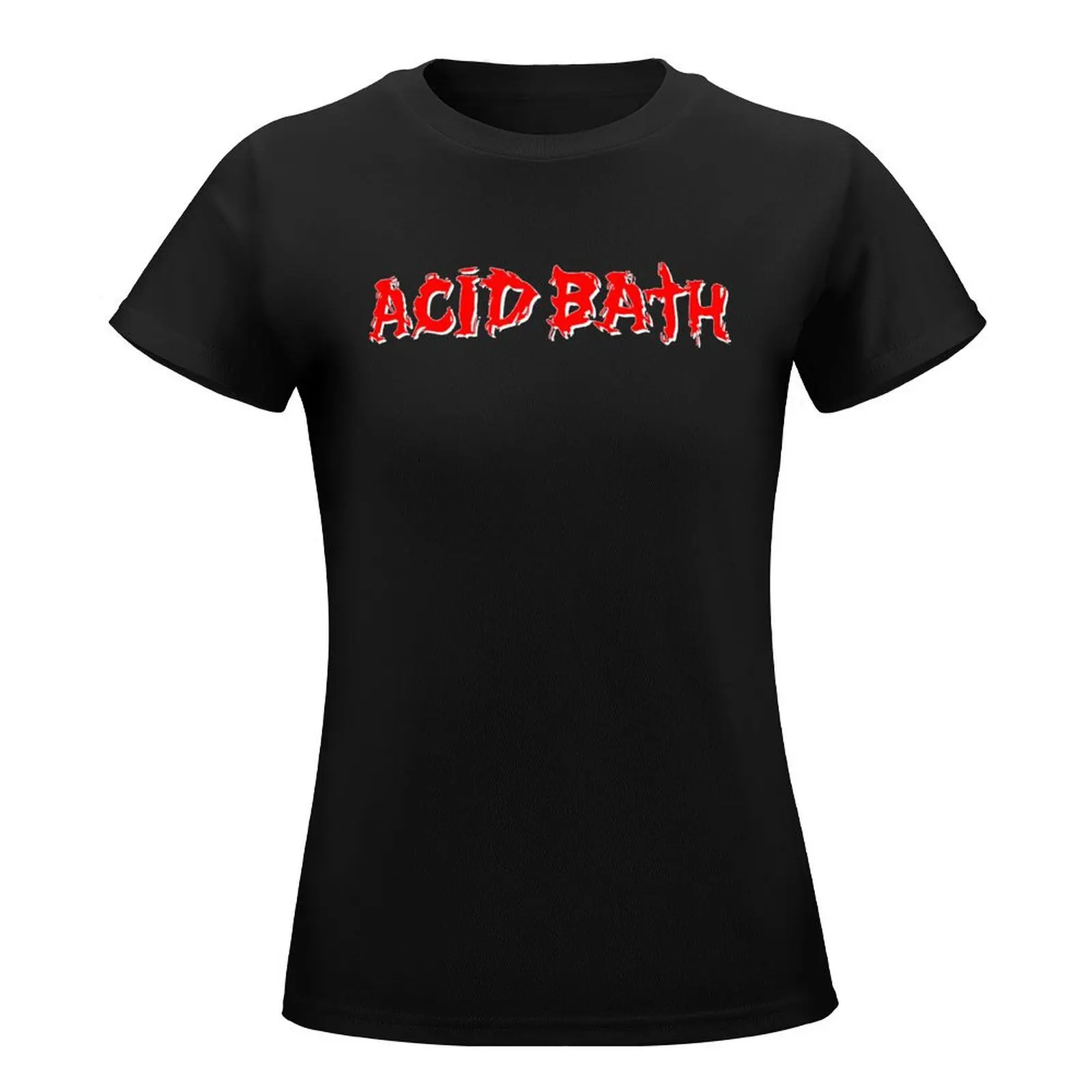 Acid Bath Band Logo T-Shirt cute tops summer top anime clothes Woman fashion