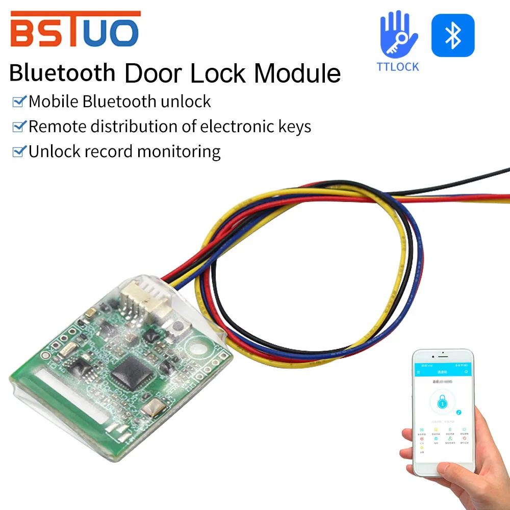 TTLOCK Phone Bluetooth Electronic Lock Module Automatic Switch Control Module NO Proximity switch and G2 Gateway WIFI Connection