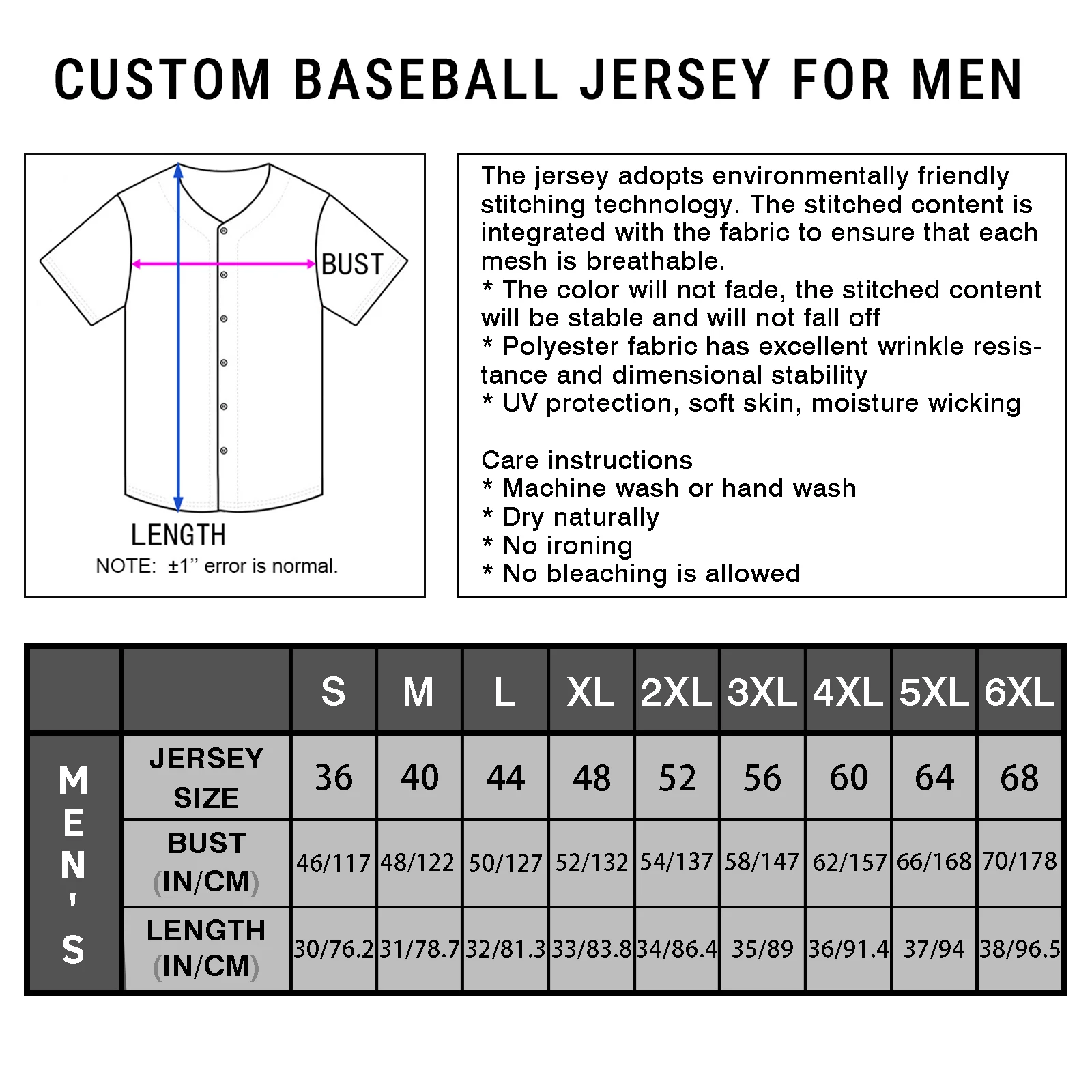 Men's Custom Baseball Jersey Solid Pinstripe Personalized Name Number Printing Fans Gift Baseball Team Shirt for Sportswear view 6