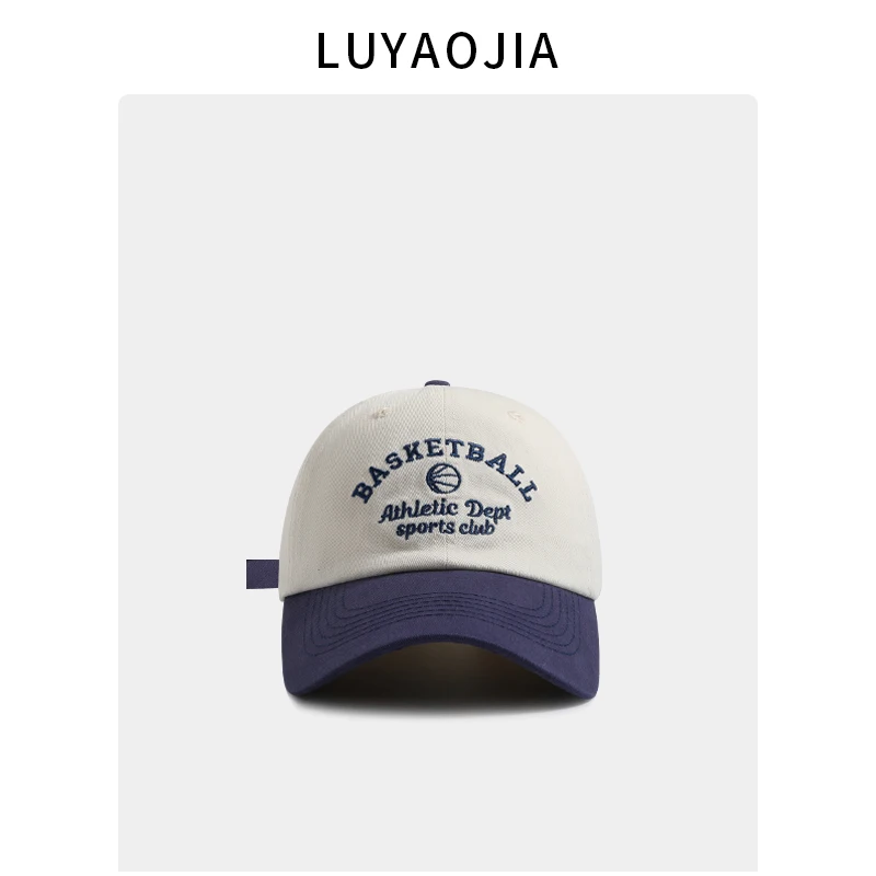 

Letter embroidered baseball cap women's spring and summer new casual versatile face small soft top sunshade cap