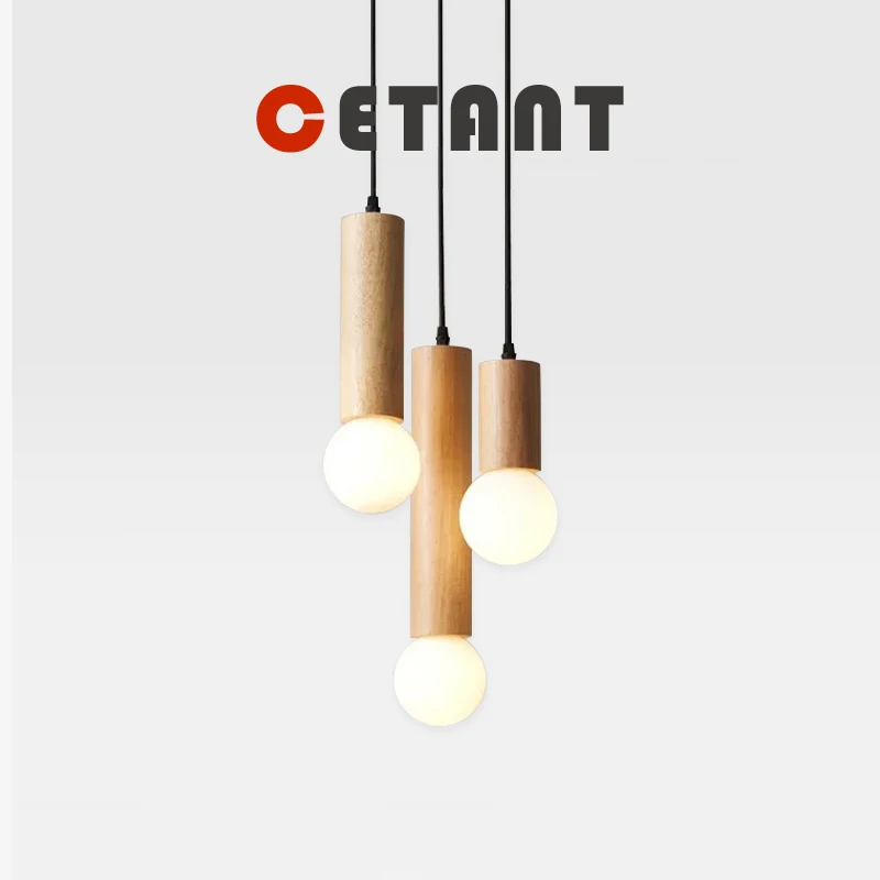 

Nordic LED Pendant Light Original Wood Walnut Single Head Small Hanging Lamp for Bedroom Bedside Cloakroom Stairway Decor Light