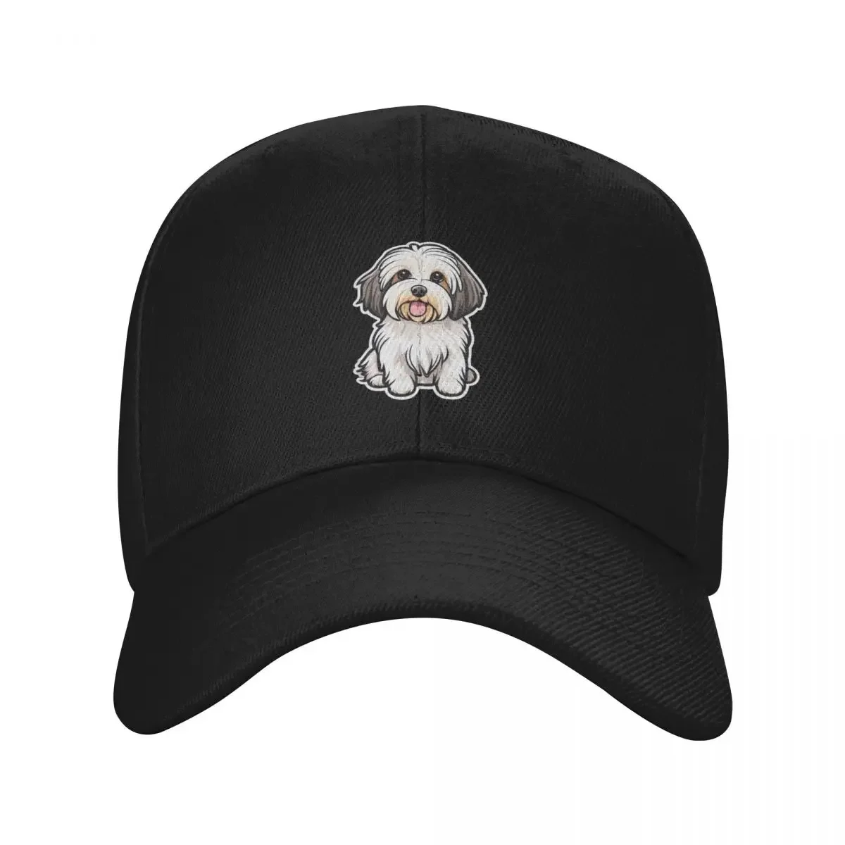 Cute Havanese Dog, White Dog Baseball Cap Hood Mountaineering Hat Baseball Cap Mens Women's