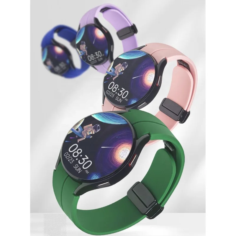 Novo Esporte Dobrável Ajustável Silicone magnético cinta Para Huawei watch 5 soft watch band 20 22MM