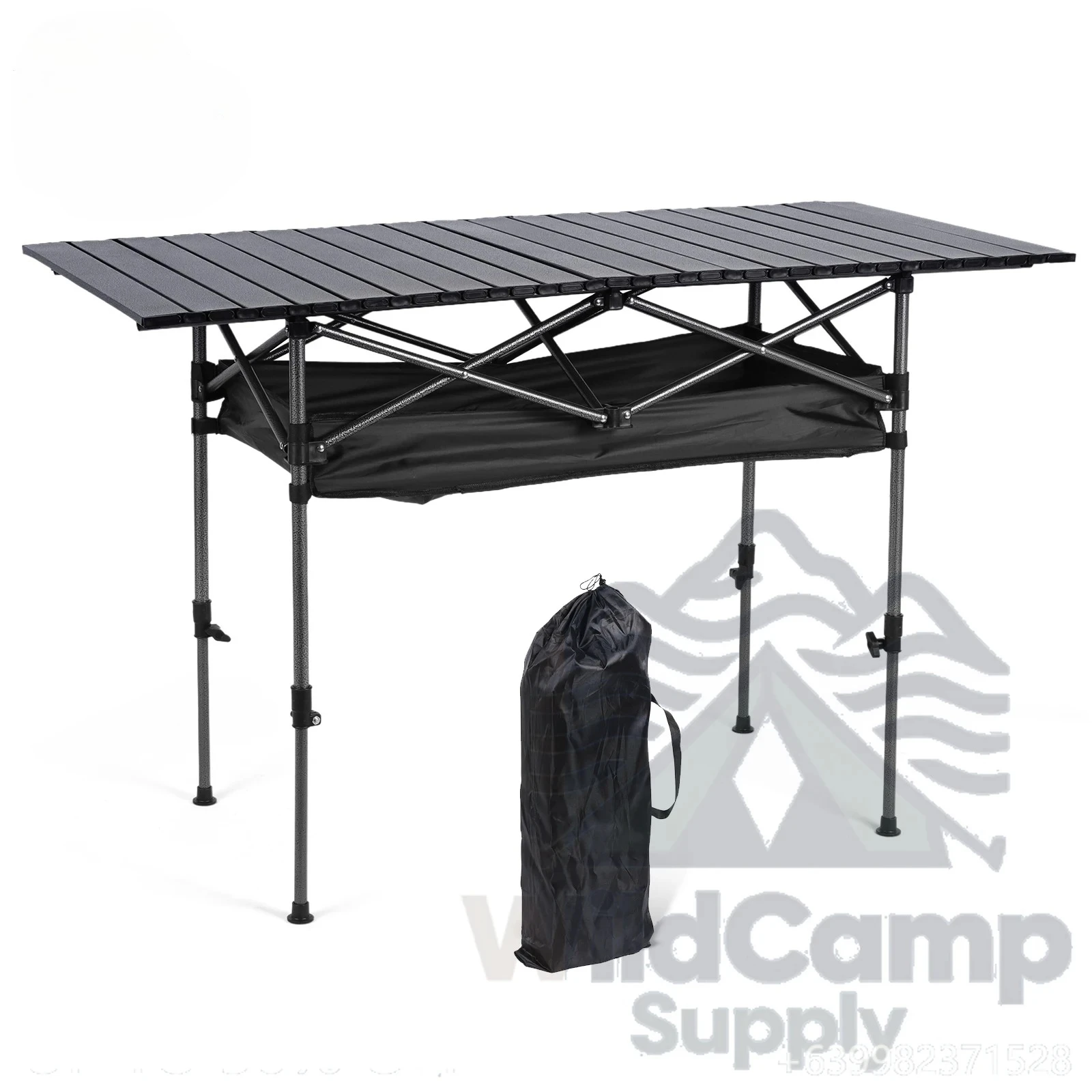 

Outdoor Folding Table Lightweight Camping Lifting Table Large Capacity Ultralight Dinner Desk for Picnic Camping Trip Beach BBQ