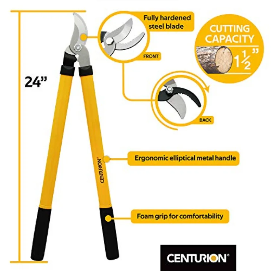 1222 3-Piece Lopper, Hedge Shear and Pruner Combo Set, Heavy Duty Tree, Shrub and Bush Care Kit for Lawn, Garden and Yard, Idea