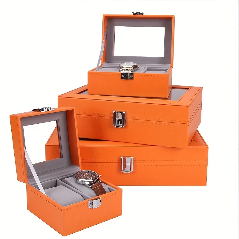 Luxuriöse Schmuckuhren-Aufbewahrungsbox mit weichem Futter – elegante Präsentationsbox, geeignet für Uhren und Halsketten, perfekte Geschenkbox