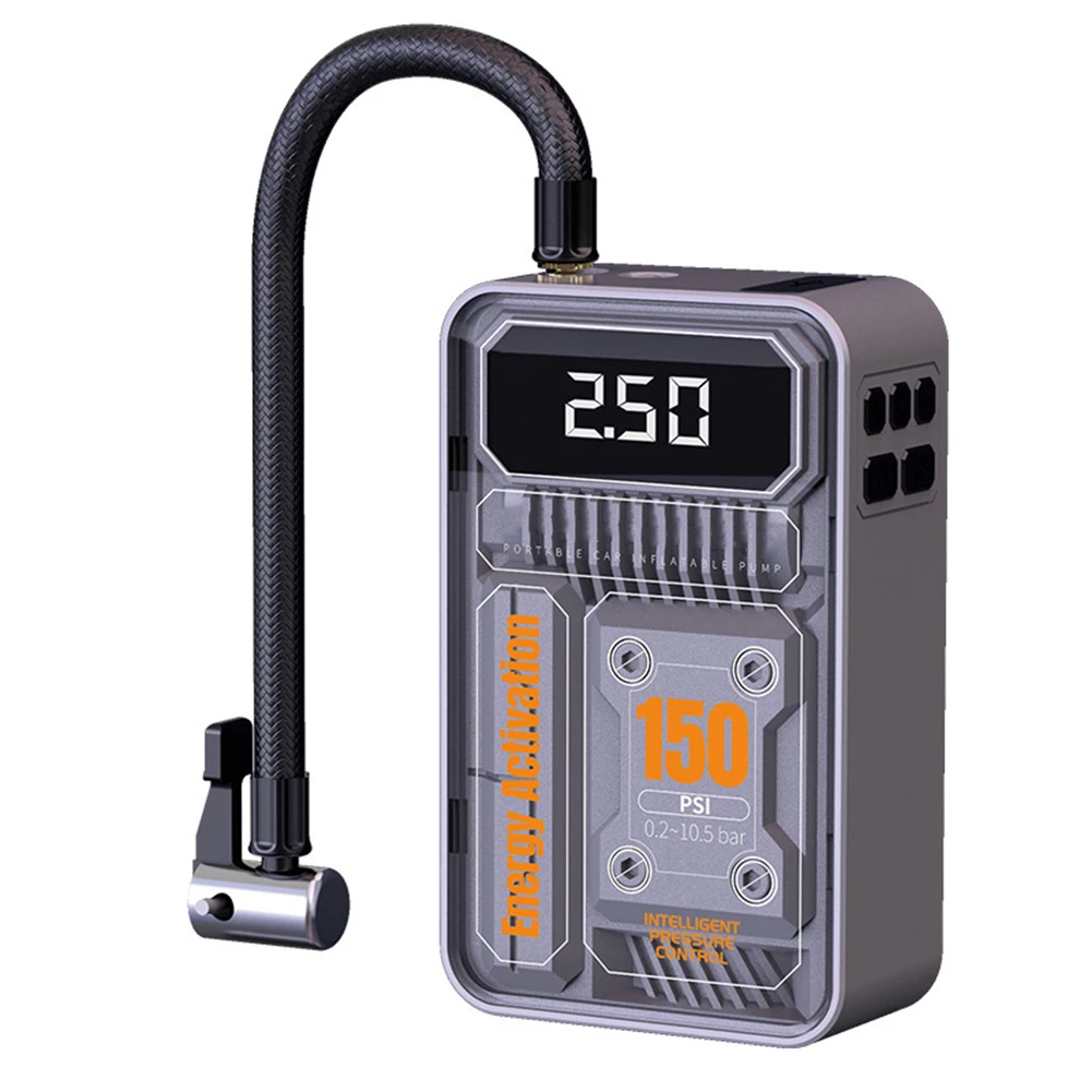 

Air Compressor Pump Tire Inflator Car Electric Tire Inflator Type C Charging Line Backpack Accuracy Manual Measurement Deviation