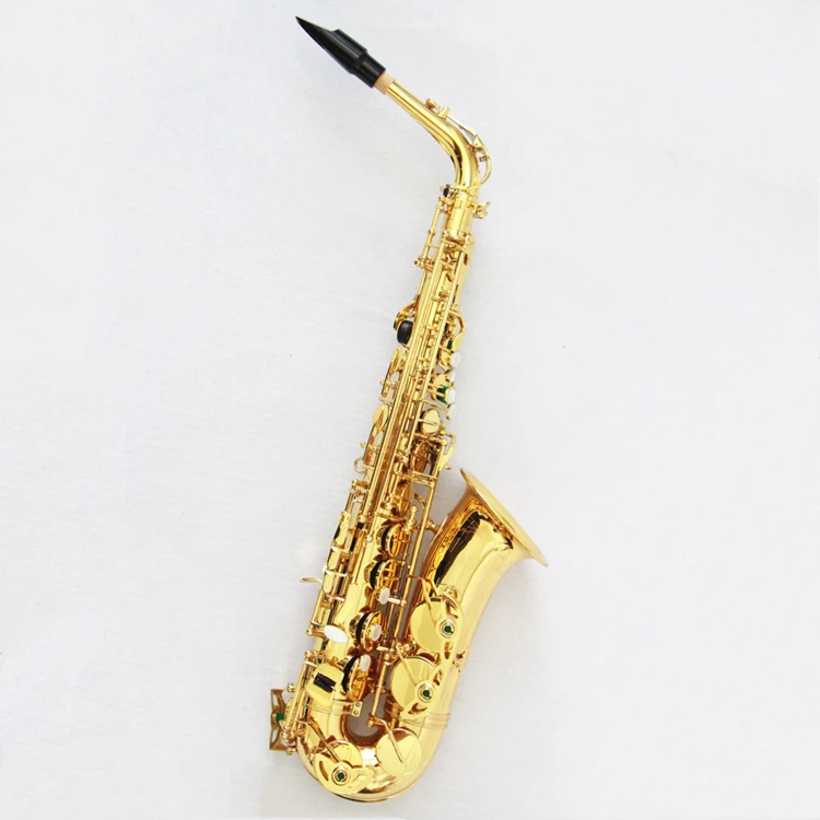 

Top Quality alto saxophone Wholesale Woodwind professional saxophone alto Brass Gold Lacquer