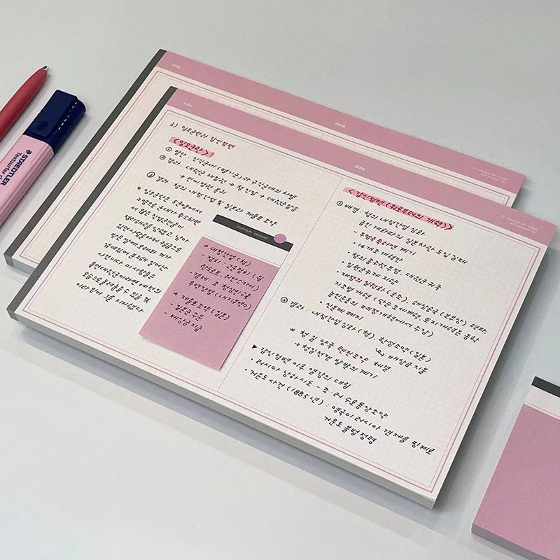 Agenda Planner Tearable Sketch Book Notebook Draft Paper Journal Notebooks Simple Diary School Supplies Student Stationery Gifts
