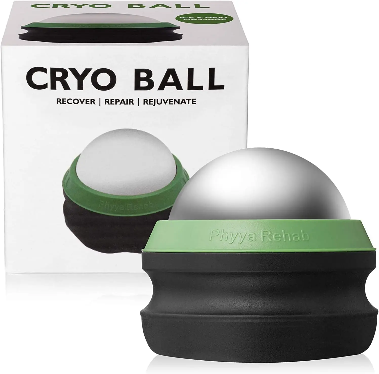 Ice Massage Roller Ball for Muscle Pain Relief - Cold Therapy, Plantar Fasciitis & Deep Tissue Massage