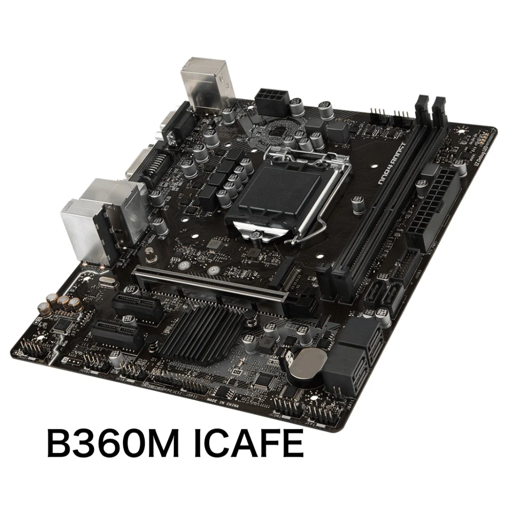 For MSI B360M ICAFE Desktop Motherboard LGA 1151 DDR4 VGA DVI Mainboard 100% Tested OK Fully Work Free Shipping