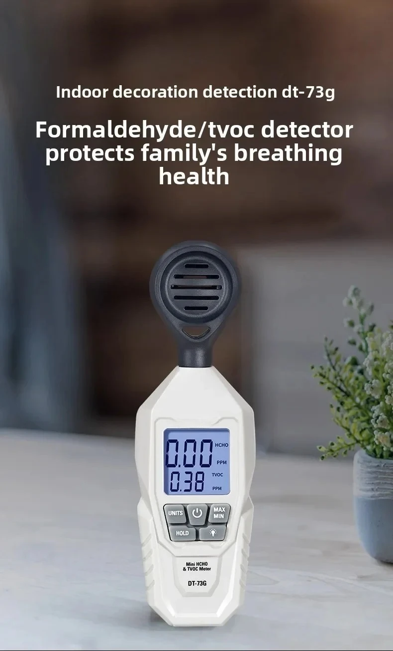 Digital High-Precision Indoor Air Quality Detector, TVOC HCHO Formaldehyde Detection Monitor for Home Indoor Use