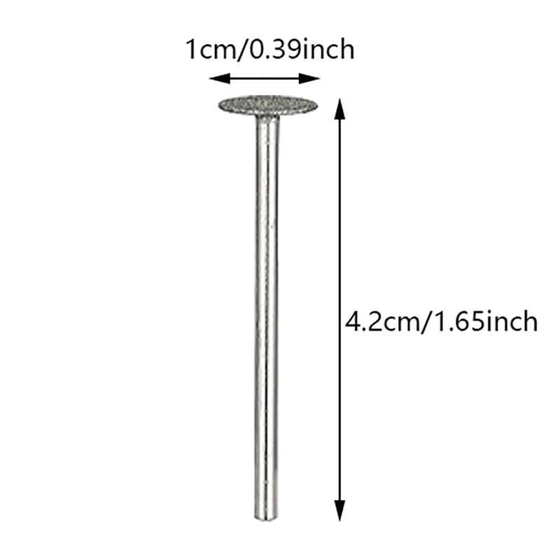 1/2/5 Stuks Nagel Polijsten Verwijdering Kop Diamant Elektrische Nail Boor Bit Schijf Slijpen Burr T Molens Grinder Cuticle Cutter Art Tools