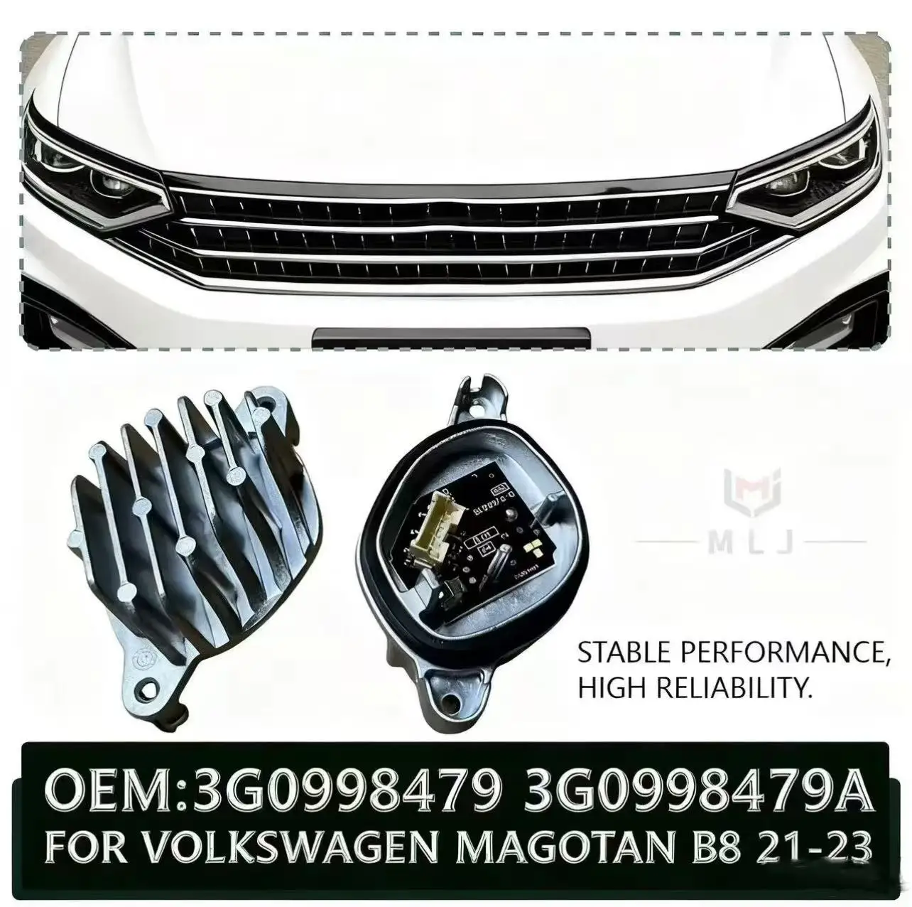 

For Volkswagen MAGOTAN B8 21-23 3G0 LED Daytime Running Light Turn Signal Light Angel Eyes Source Module