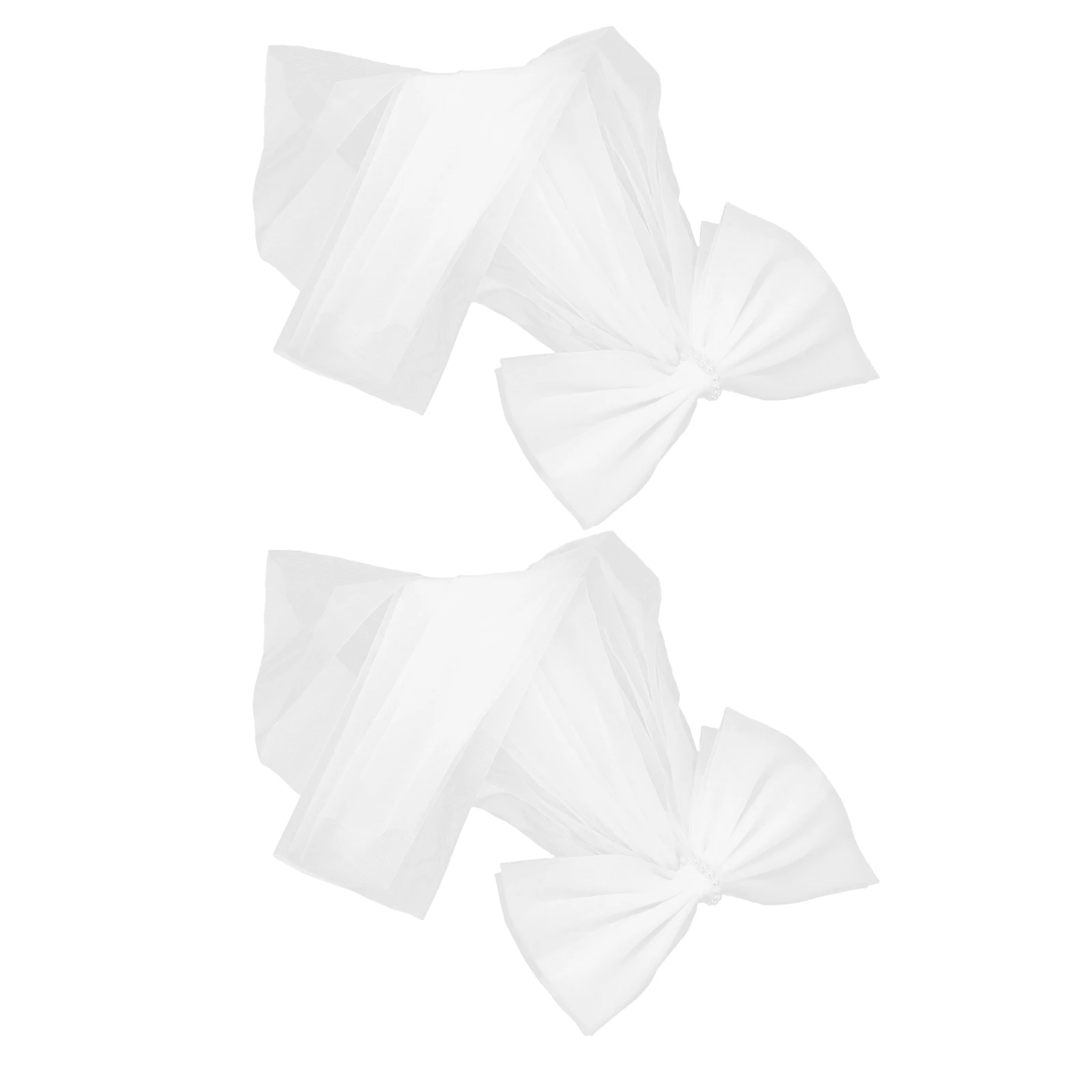 

Elegant Tulle Shawl Shoulder Cape Bow Short Wedding Veil For Bride Bridesmaid White Bridal Wrap Wedding Dress Evening Party |