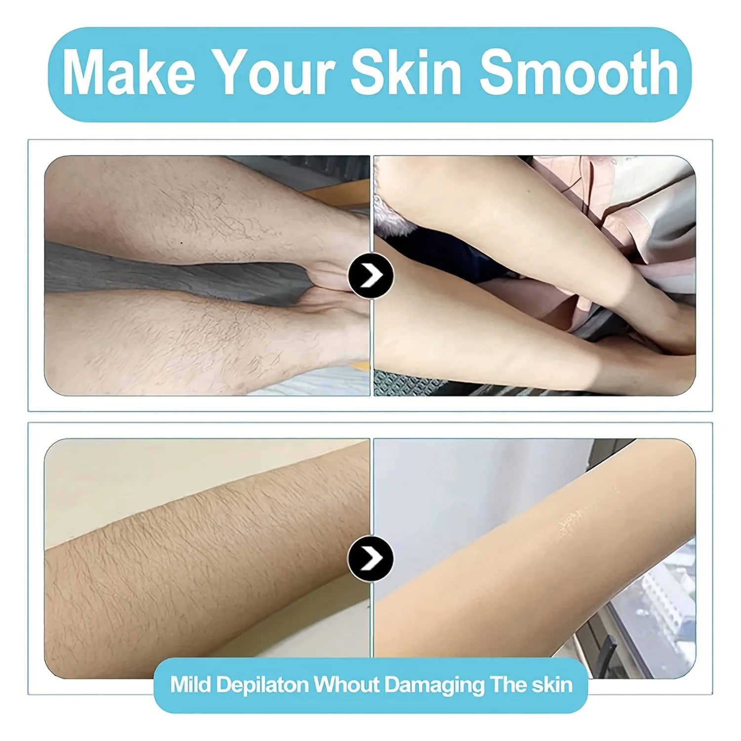 Waterproof Shaving & Brow Trimming Combo Kit, Includes A Hair Remover + Brow Scissors, Painless, Gentle, Reusable