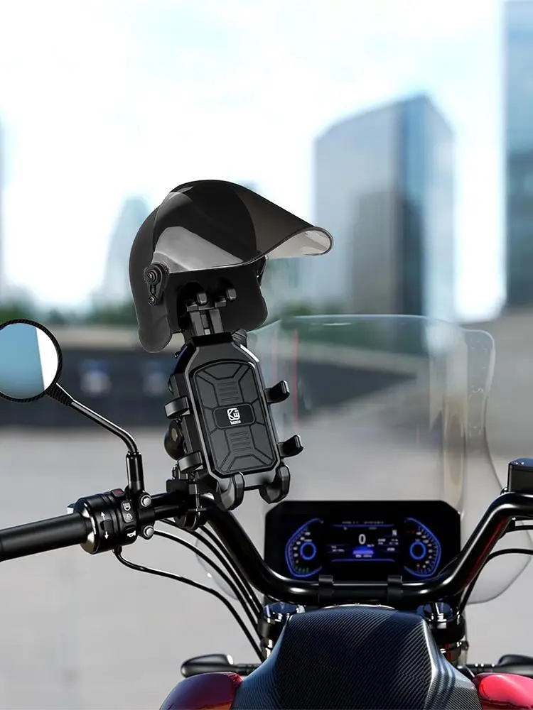 AliExpress NONE Motorbike Small Rainproof Mobile Phone Helmet Holder Portable Mini Parasol Sun Shade Bicycle Umbrella Phone Bracket