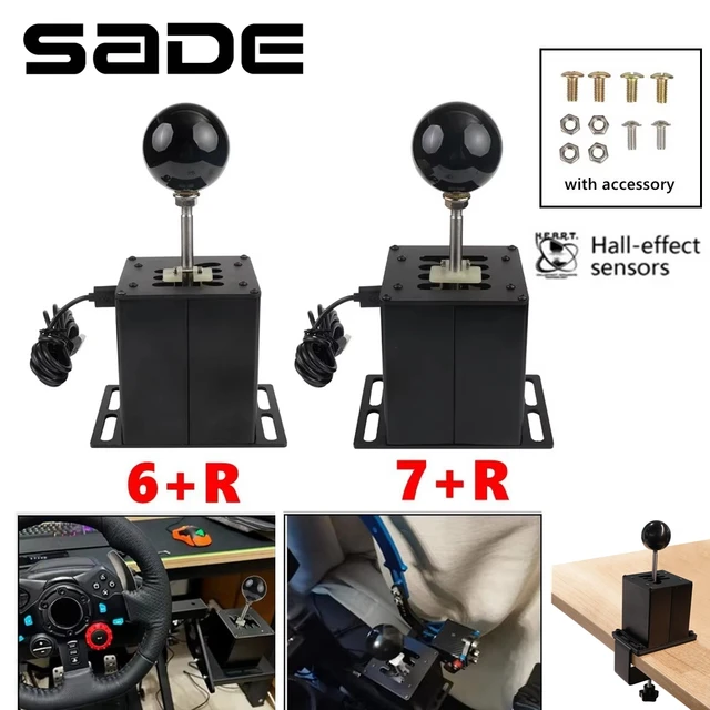 Symulator USB PC Shifter H Gear Shifter Hall Sensor dla Logitech G29/G25/G27/G920 T300RS/GT dla ETS2 WRC Sim Racing Games 6R/7R