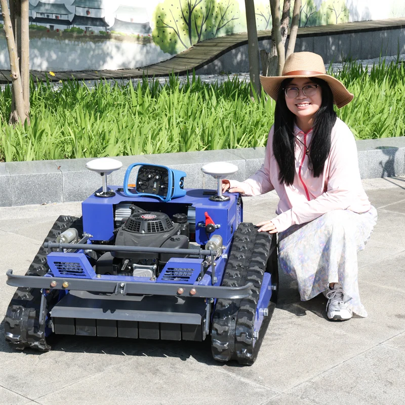 Customized Cordless Lawn Mower Remote Control All-Terrain Self-Propelled Four-Stroke Cycle for Garden Care