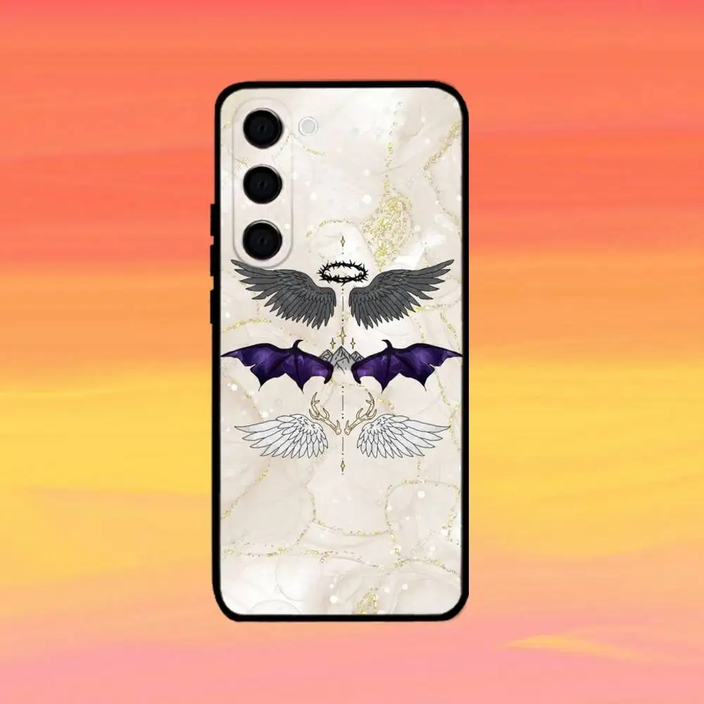 Acotar Een Hof van Mist en Fury Telefoon Case Voor Samsung Galaxy A73,A72,A71,A70,A53,A52,A51,Anderen Zachte Zwarte Cover