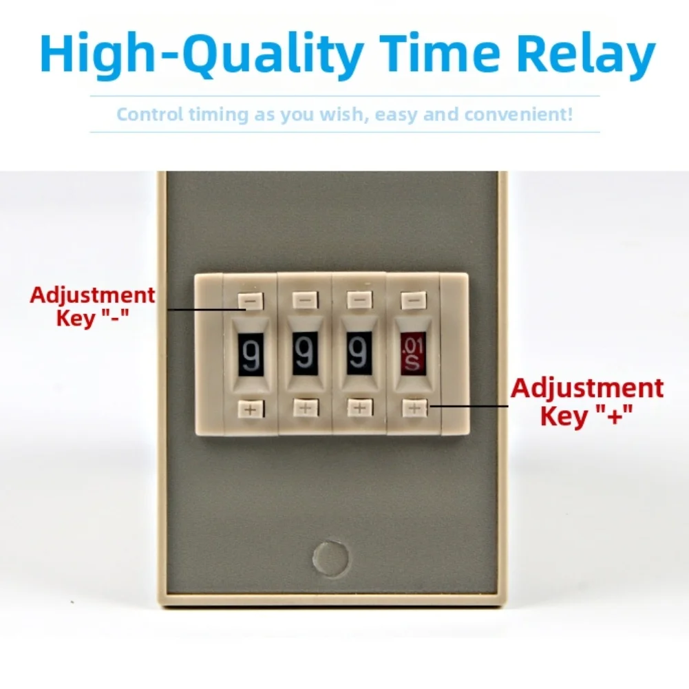 1pc JS14S Relay AC 220V 380V Igital Display Relay Programmable For Street Lights Industrial Use Easy Installation