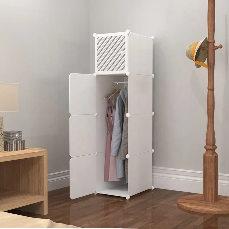 Modern household living room detachable cupboards simple plastic baby children wardrobe storage cabinet