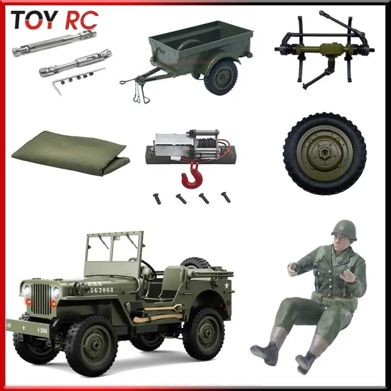 Jjrc simulação willis off-road jeep peças de atualização motor servo brinquedo rc controle remoto acessórios de modificação de carro