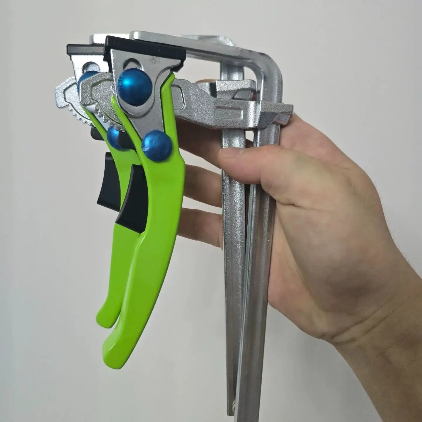 Track clamp, table ratchet clamp, quick fix track (one pair)