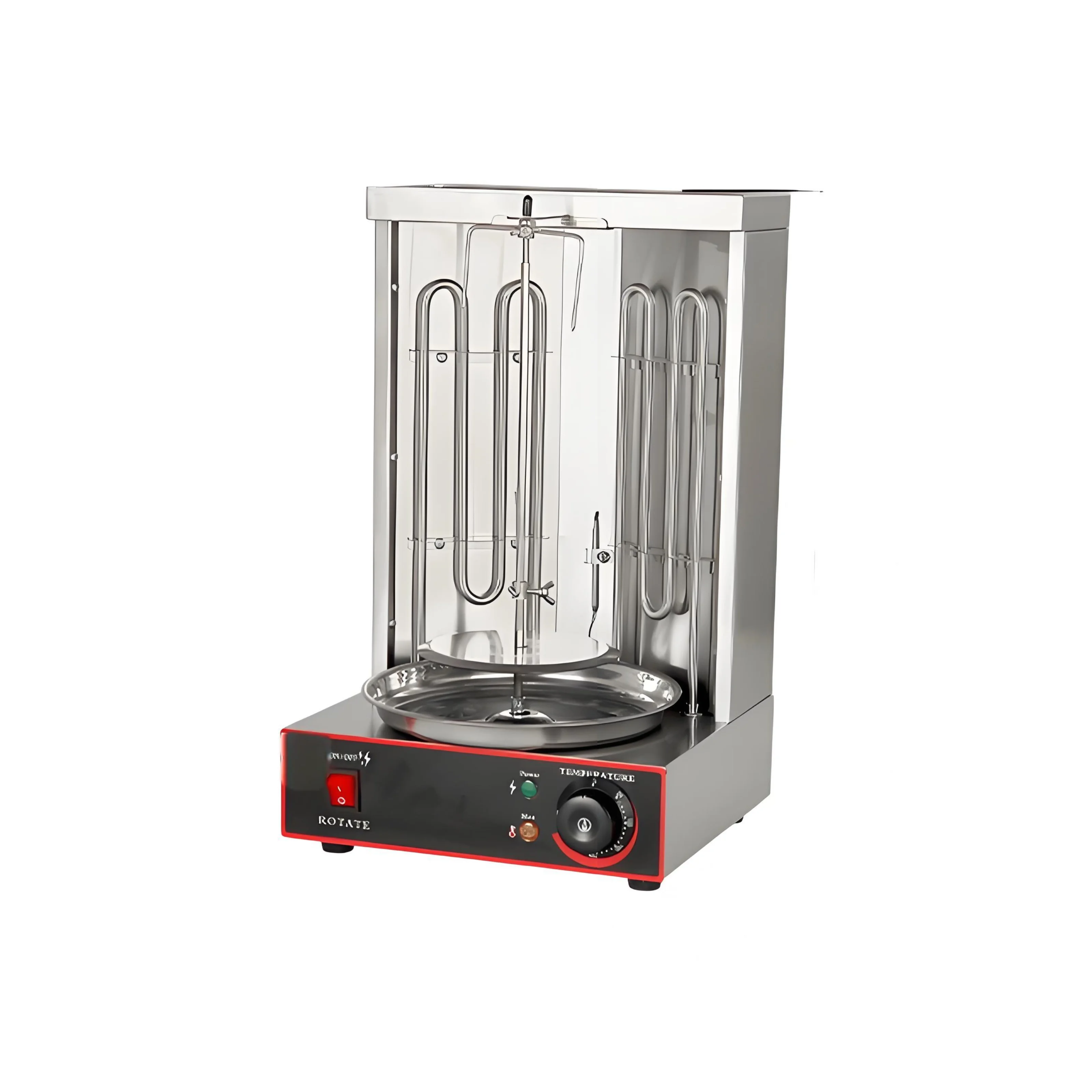 Máquina Eléctrica para Kebab y Shawarma, Asador de Acero Inoxidable para Restaurantes Comerciales, Herramienta de Cocina para Catering de Comida de Oriente Medio