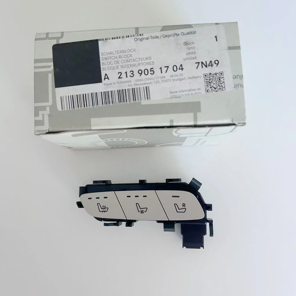 

For Mercedes-Benz W213 W238 W257 W290, main driver's seat ventilation switch set, A2139051704, 2139051704