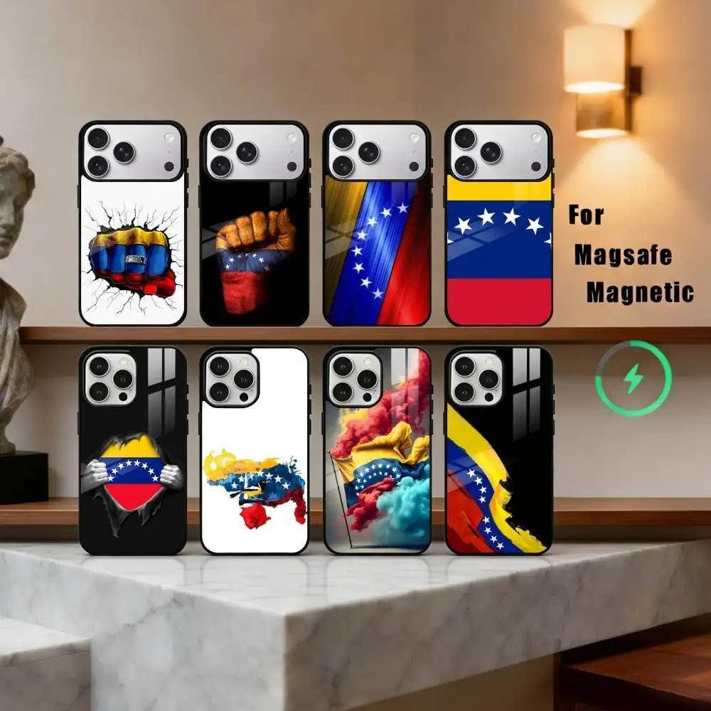 

V-Venezuela-A F-Flag-G Phone Case For iPhone17,16,15,14,13,12,11 Plus,Pro Max Magnetic For Magsafe Wireless Charging