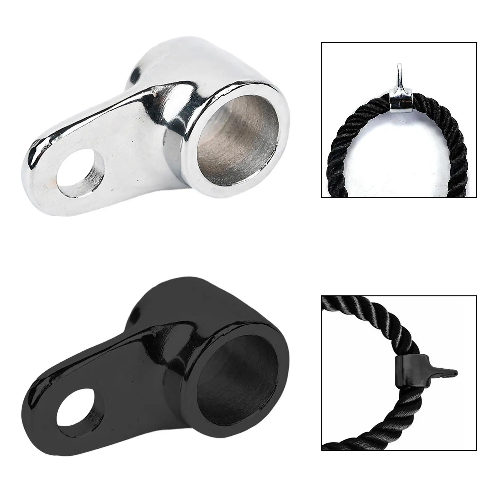 Accesorio de Cable de cuerda para tríceps, tapa final de Cable para tríceps, accesorios de máquina de ejercicio de alta resistencia para sistema de polea de culturismo, Fitness