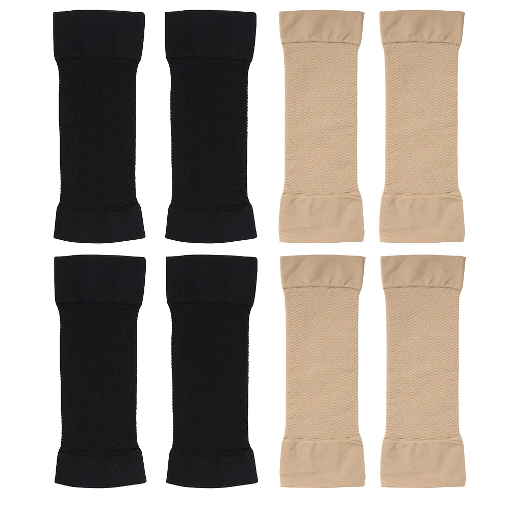 

4Pairs Arm Shaping Sleeves Burn Fat Support Wear Soft Breathable Slimming Arm Shaper Perfect Curve Reduces Fatigue Lightweight
