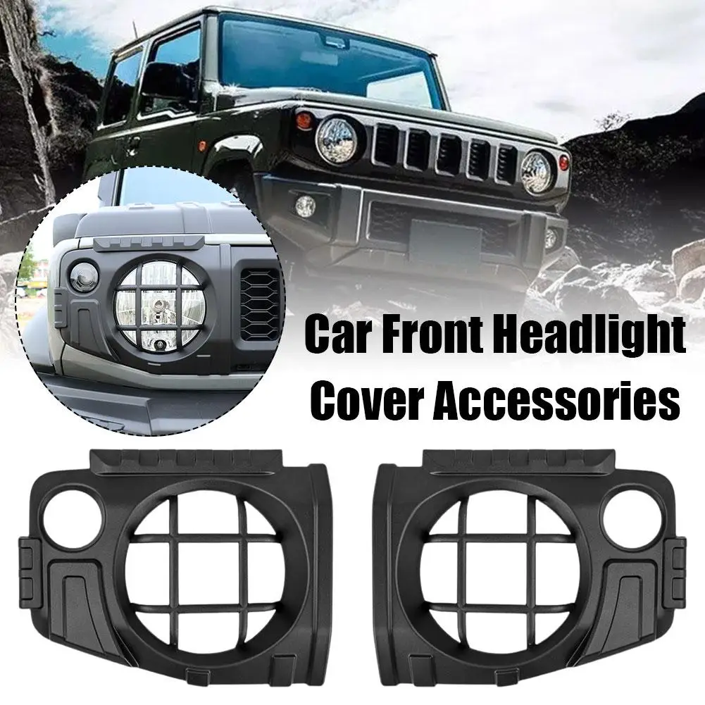 1 Pair Car Front Headlight Cover Accessories ABS For Suzuki Jimny JB64 JB74W 2019-2023 Modified Headlight Protective Cover N9Z3