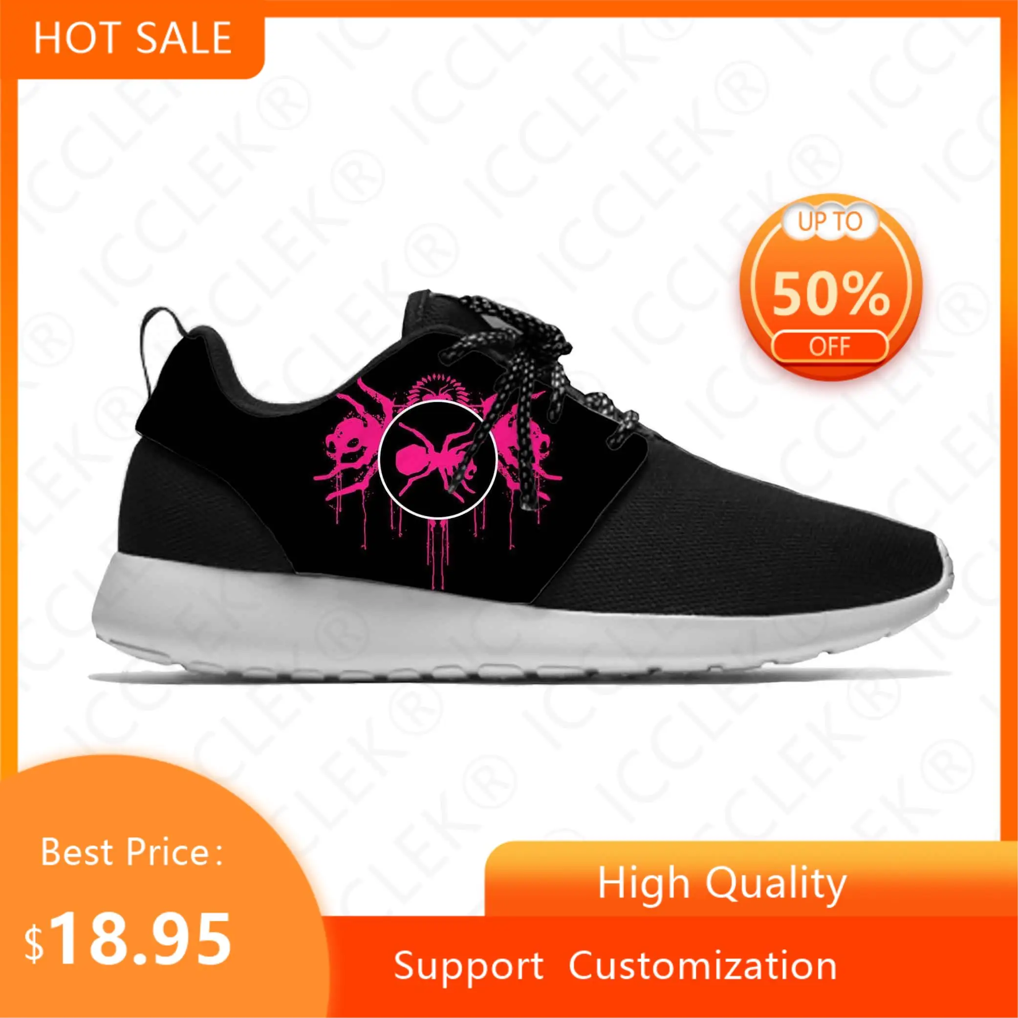 Hot Prodigy Emotional Damage Music Band Rock The Cool Sport Shoes Breathable Mens Womens Running Shoes Lightweight Mesh Sneakers