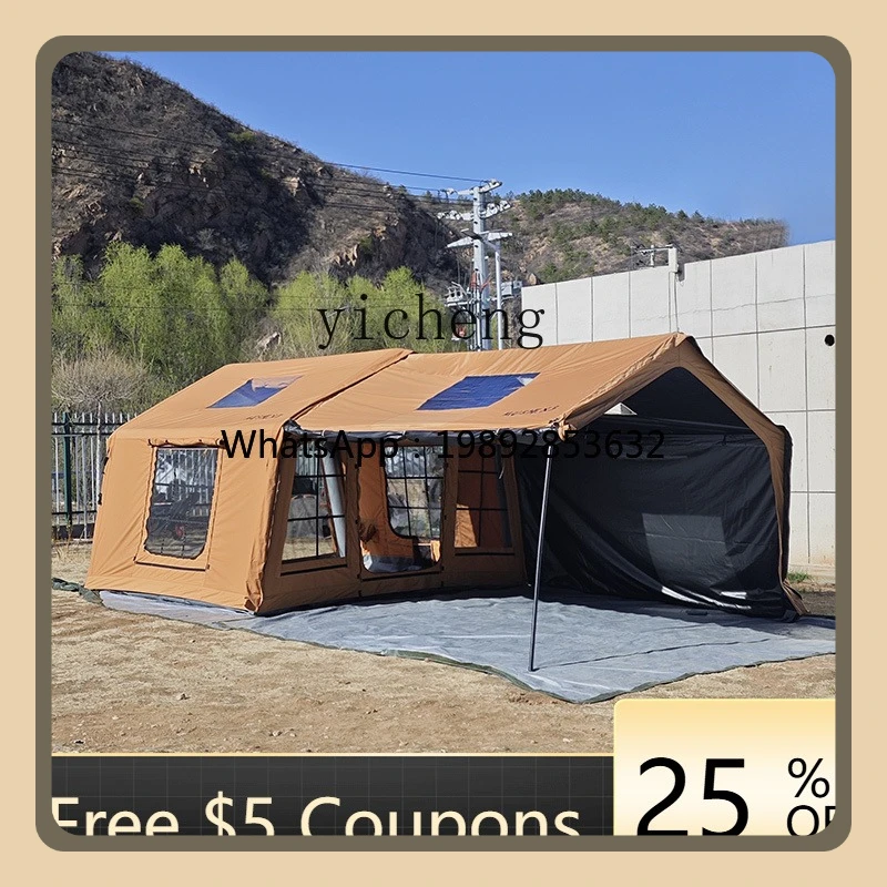 AB  outdoor camping inflatable tent field camp overnight weatherproof tent