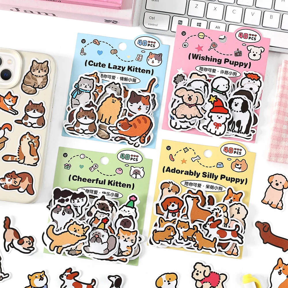 12packs/LOT Accompany you, cute series cute lovely retro decorative sticky label sticker