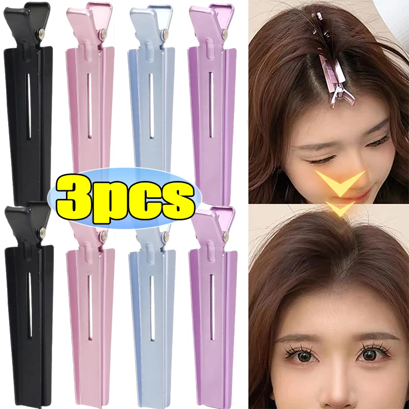 

Профессиональные алюминиевые зажимы для волос с длинными губками, инструмент для парикмахерских, разделительные зажимы для салонов красоты, аксессуары для укладки волос