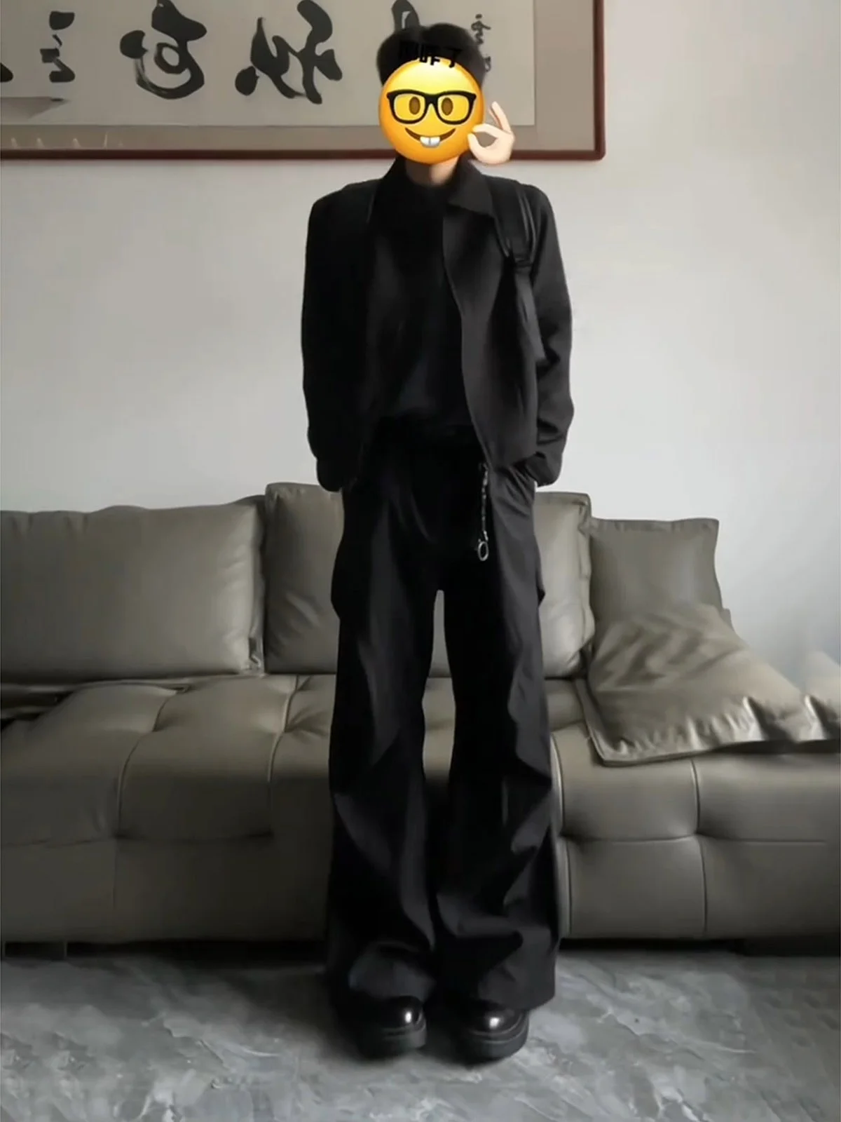 

Мужские повседневные брюки Cleanfit Bla с плиссировкой, широкие, прямого кроя, со средней посадкой, на молнии